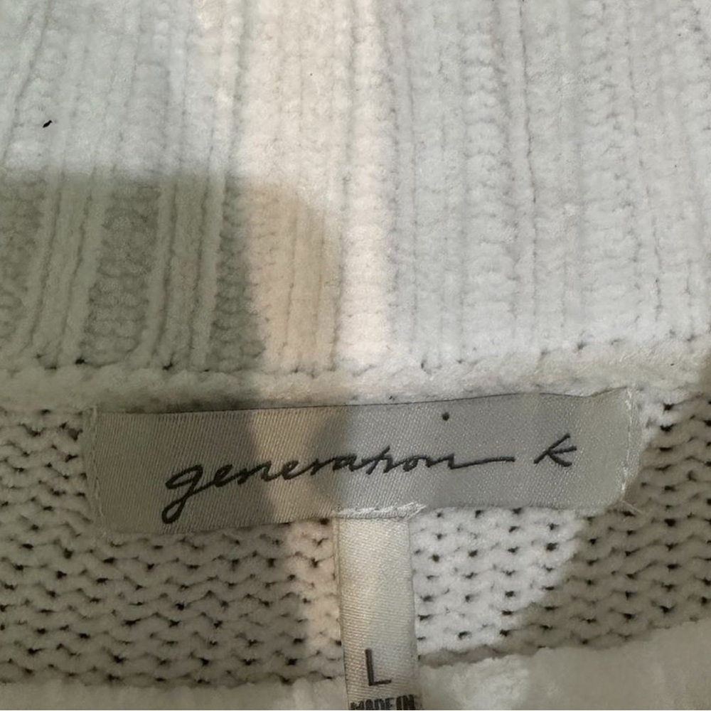 Cozy Cream Ribbed Mock Neck Sweater - Picture 3 of 6